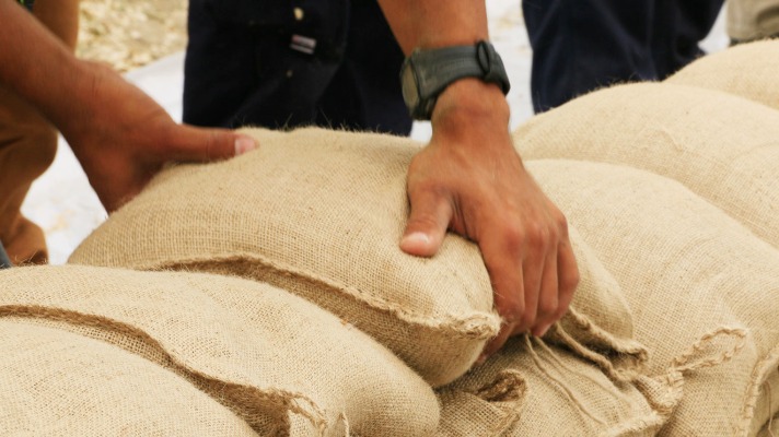 Hurricane prep sandbags