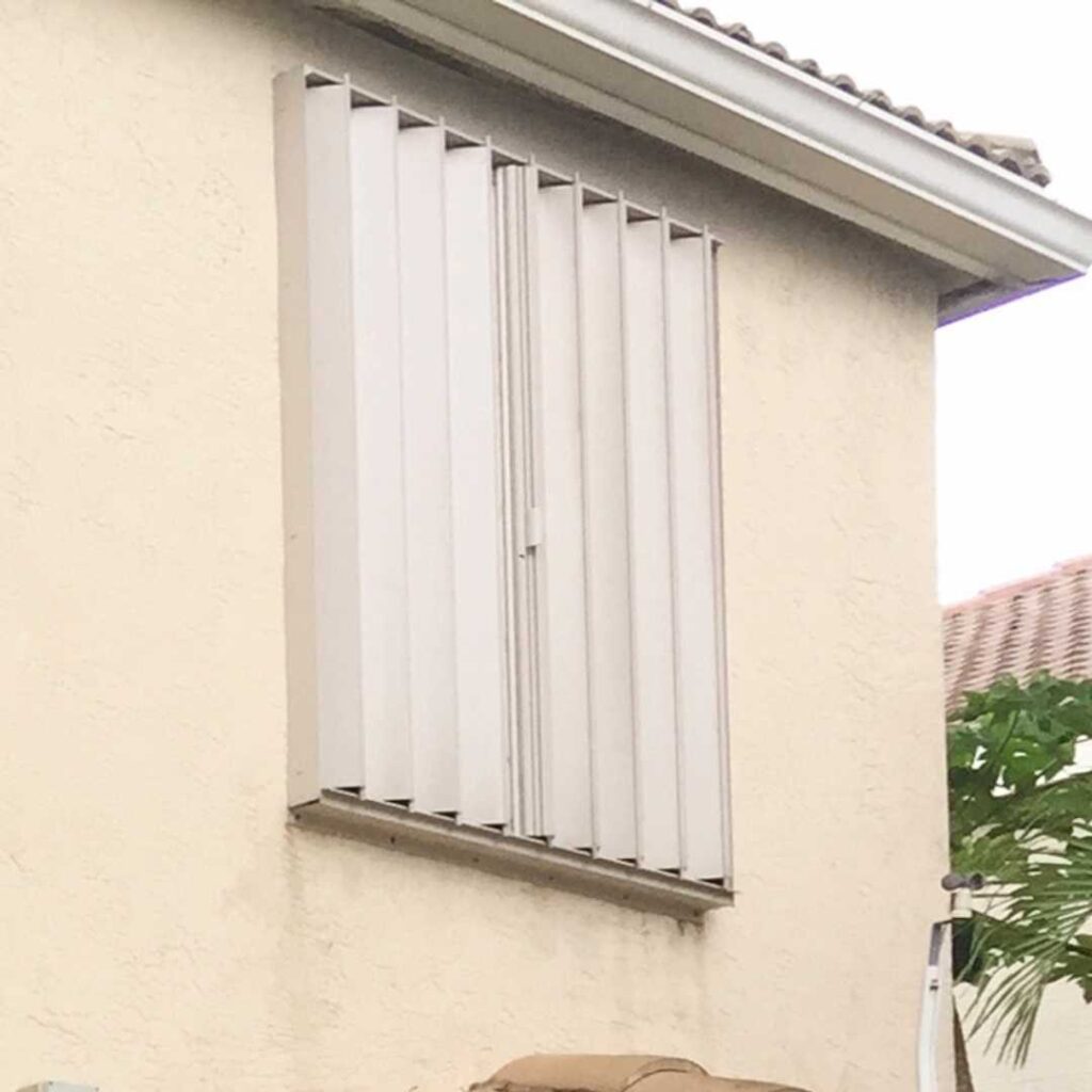 metal hurricane shutters